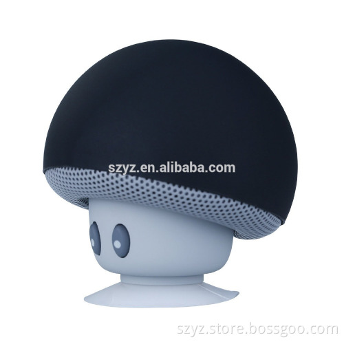2016 Mushroom Mini Wireless Bluetooth Speaker Hands Free Sucker Cup Audio Receiver Music Stereo Subwoofer USB For Android IOS